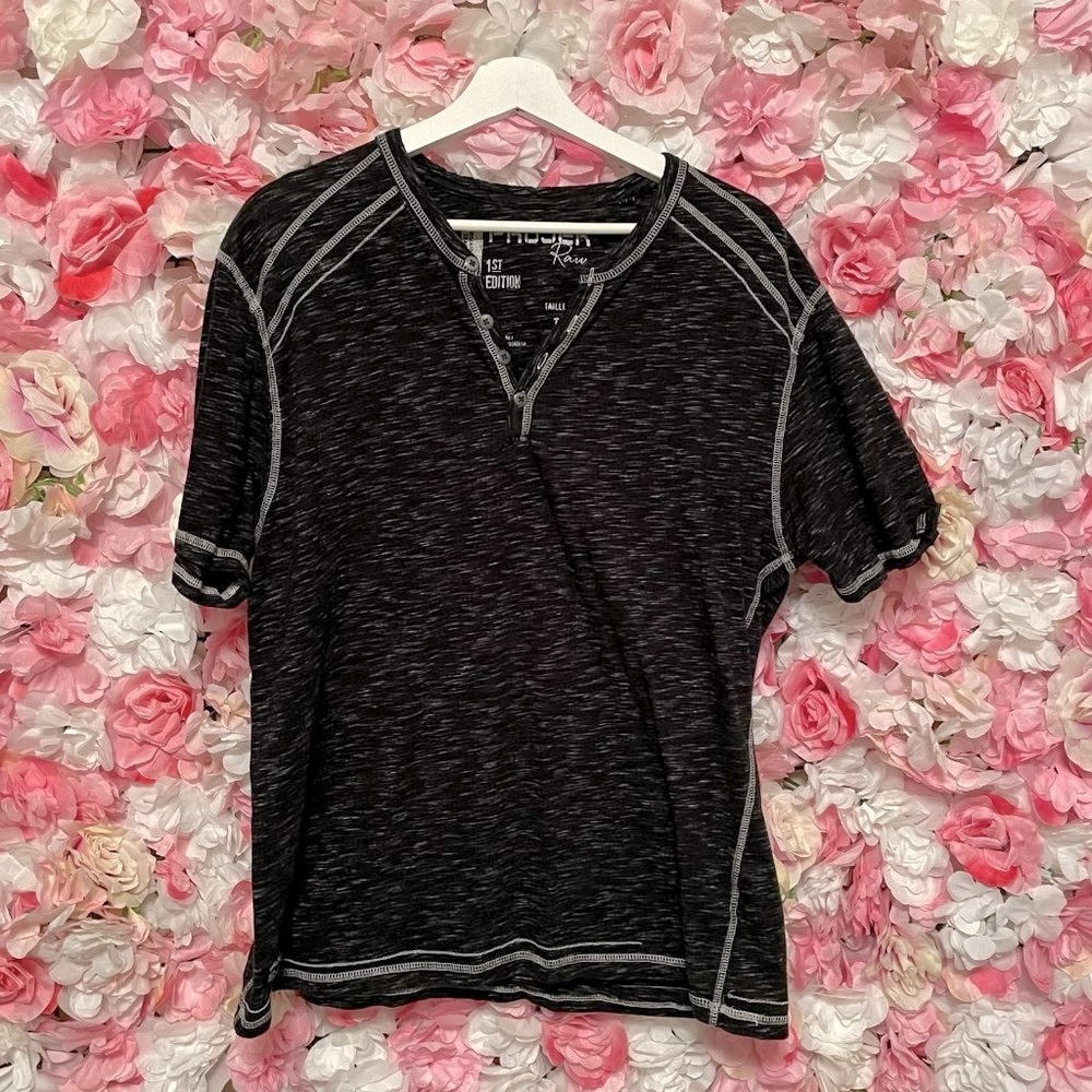 PROJEK Raw Henley Tee Sz XL